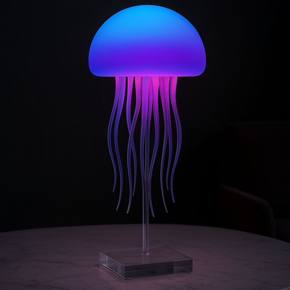 Lámpara Medusa Antiestrés RGB – Luz Ambiental Relajante y Decorativa para Hogar y Oficina